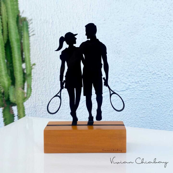 Troféu Silhueta Casal Tenista