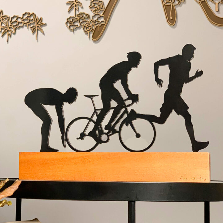 Troféu Silhueta Triatlo Homem