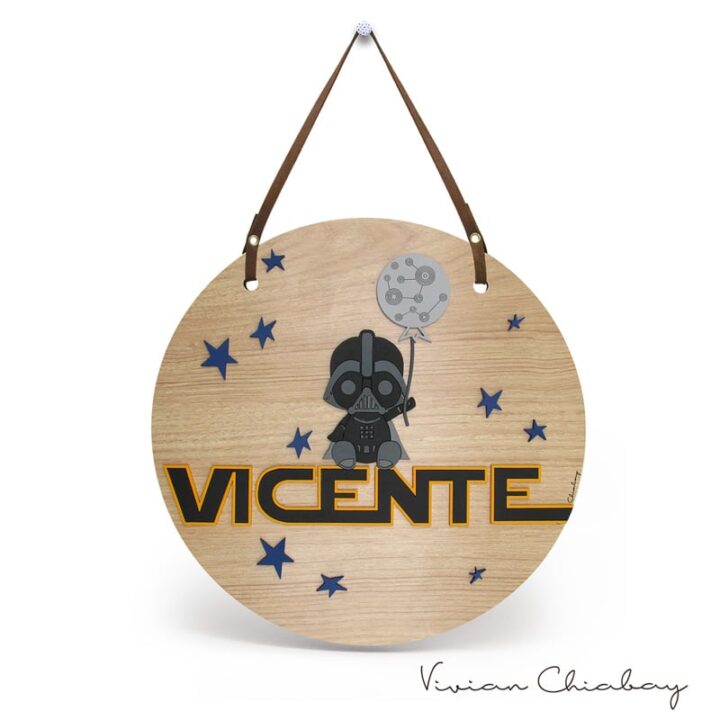 Placa Baby Darth Vader