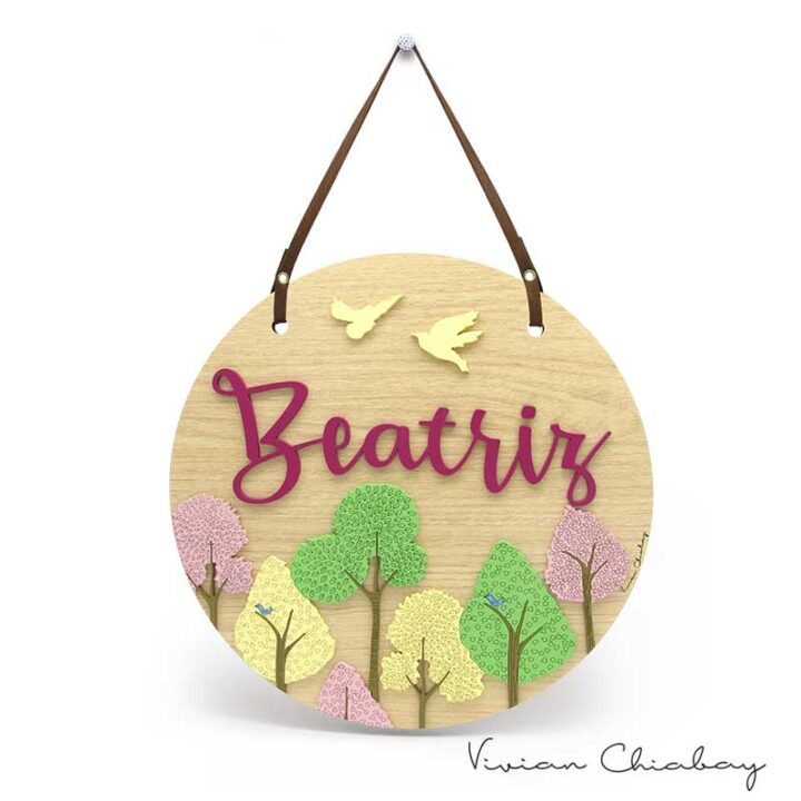 Placa Baby Árvores