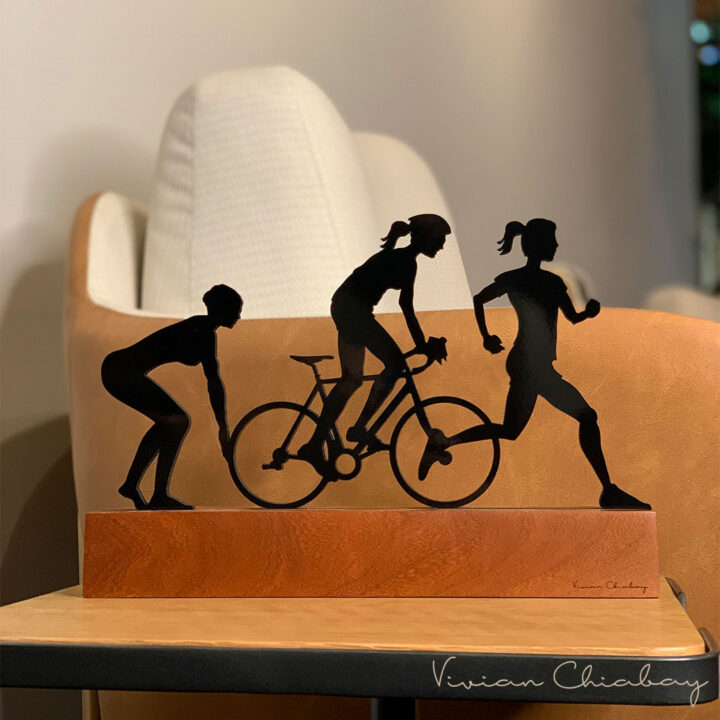 Troféu Silhueta Triatlo Mulher