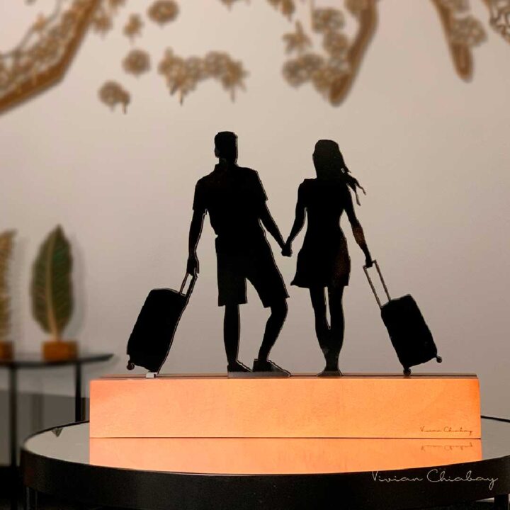 Troféu Silhueta Casal Aeroporto