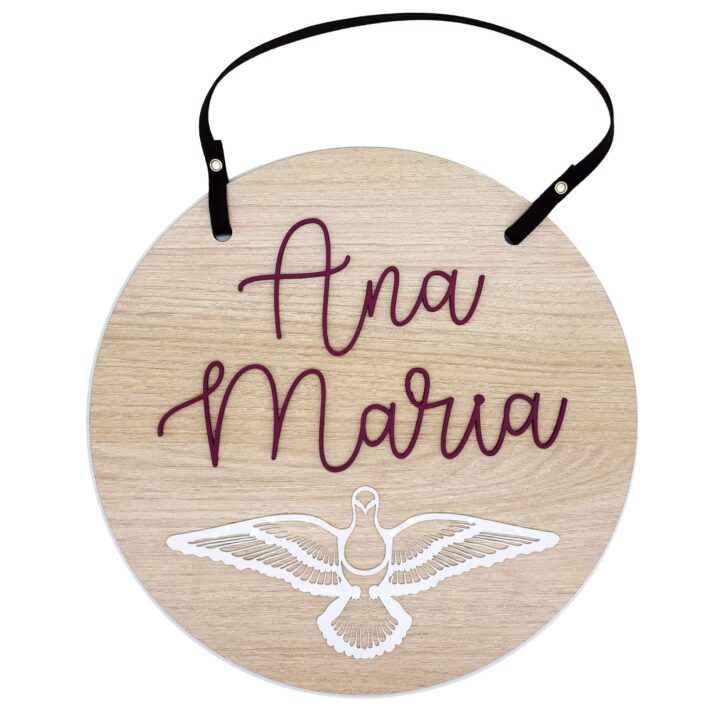 Placa Baby Divino Espírito Santo