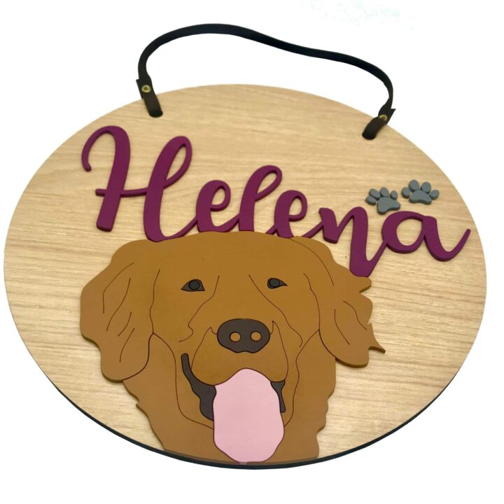 Placa Baby Golden Retriever