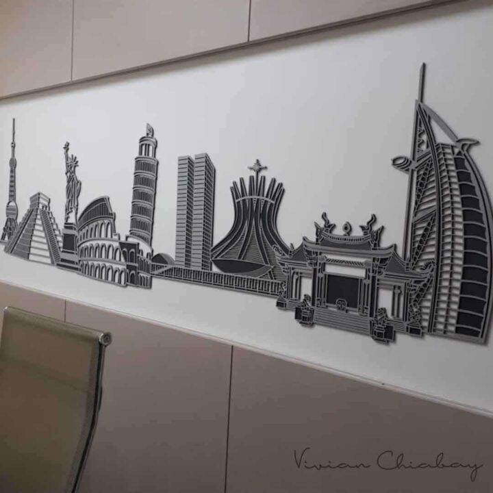 Painel Skyline Mundo Josy